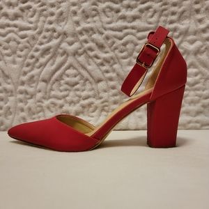 3/$20❤️‍🔥 Bella Hanna red block heels